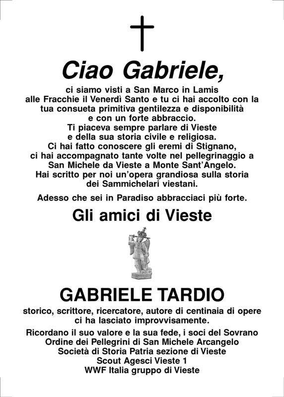 Manifesto  Gabriele Tardio