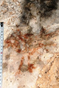 Cristo Crocifisso - resti di affresco nell'Eremo di San Nicola sul Gargano